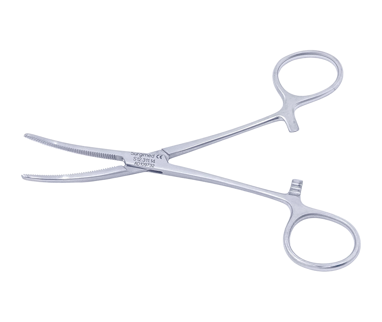 Kleště Pean hemostatické, zahnuté, Surgimed, 14 cm