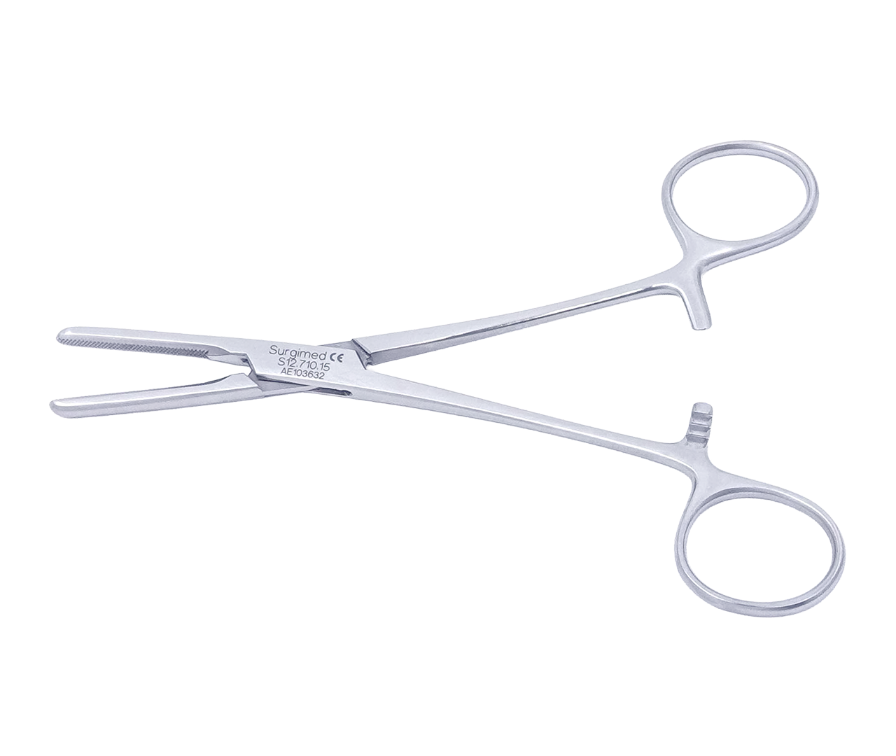 Svorka na hadičky, rovná, rýhovaná, Surgimed, 15 cm