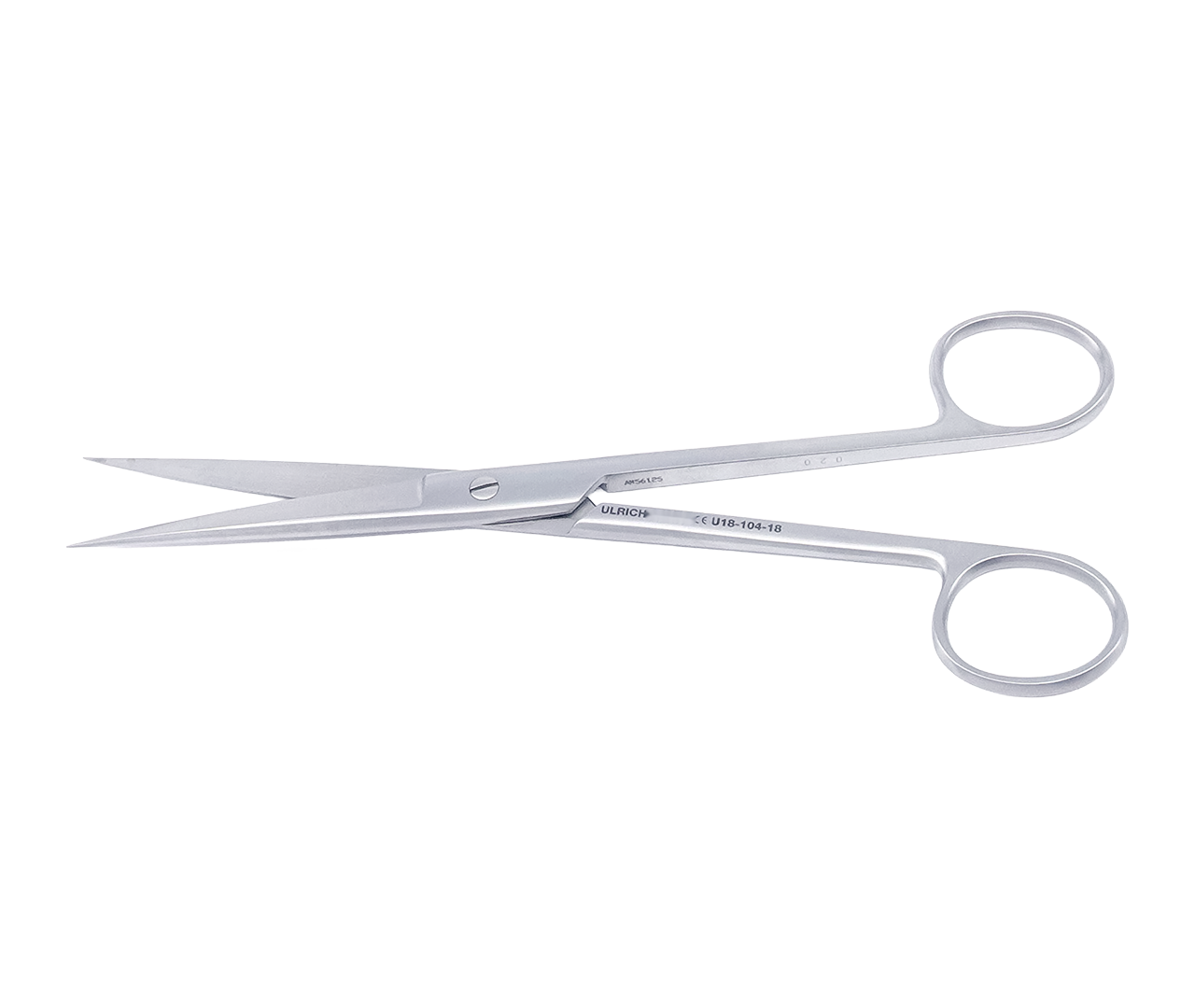 Nůžky chirurgické rovné, ostré/tupé hroty, 18 cm