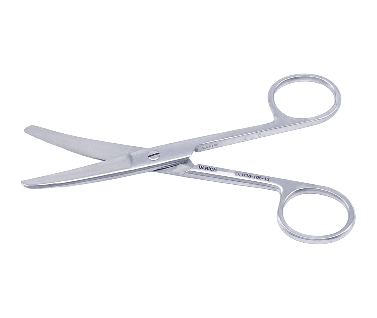 Nůžky chirurgické, zahnuté, tupé, 13 cm