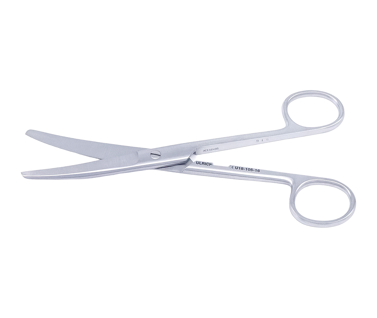 Nůžky chirurgické, zahnuté, tupé, 16,5 cm