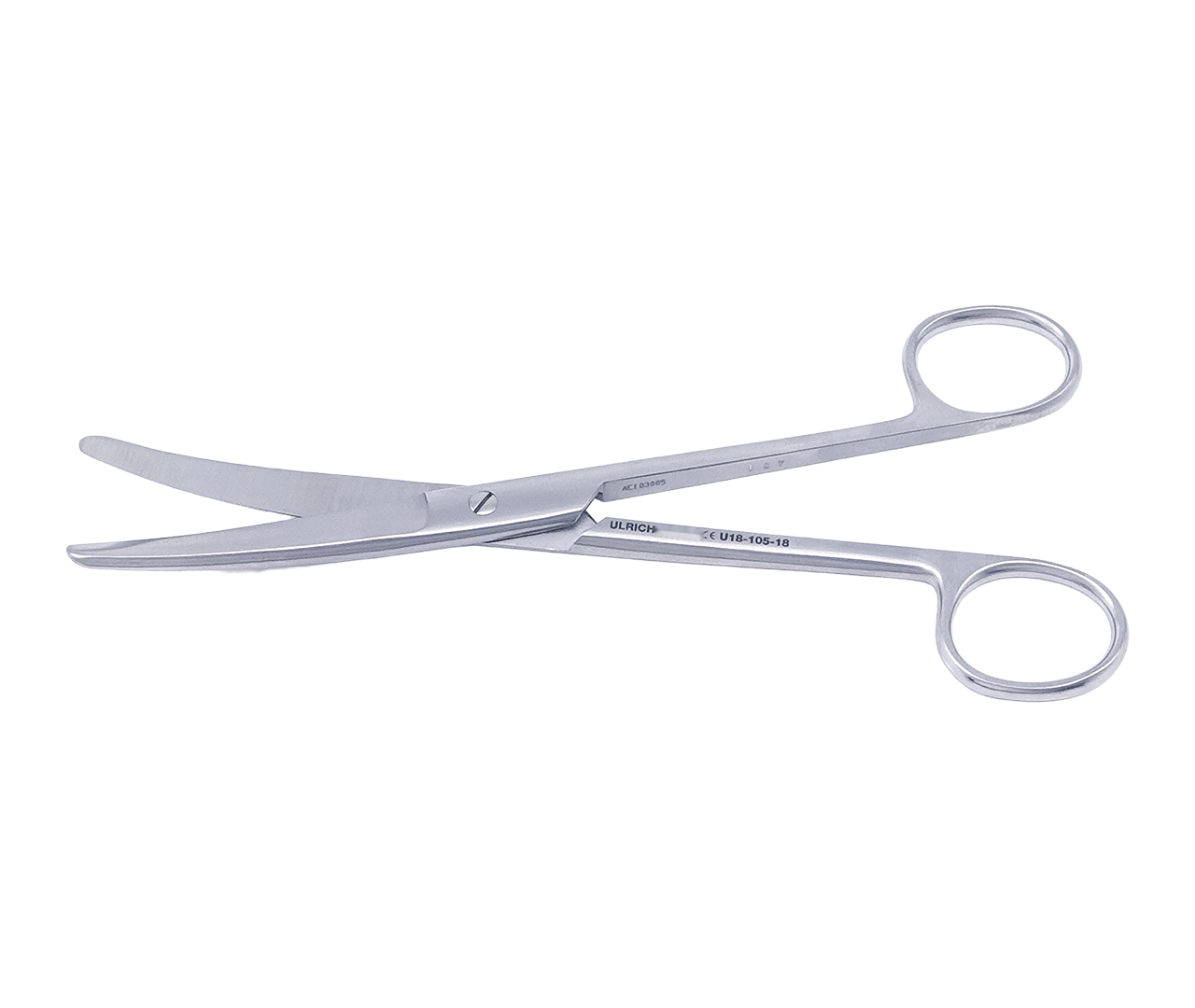 Nůžky chirurgické, zahnuté, tupé, 18 cm