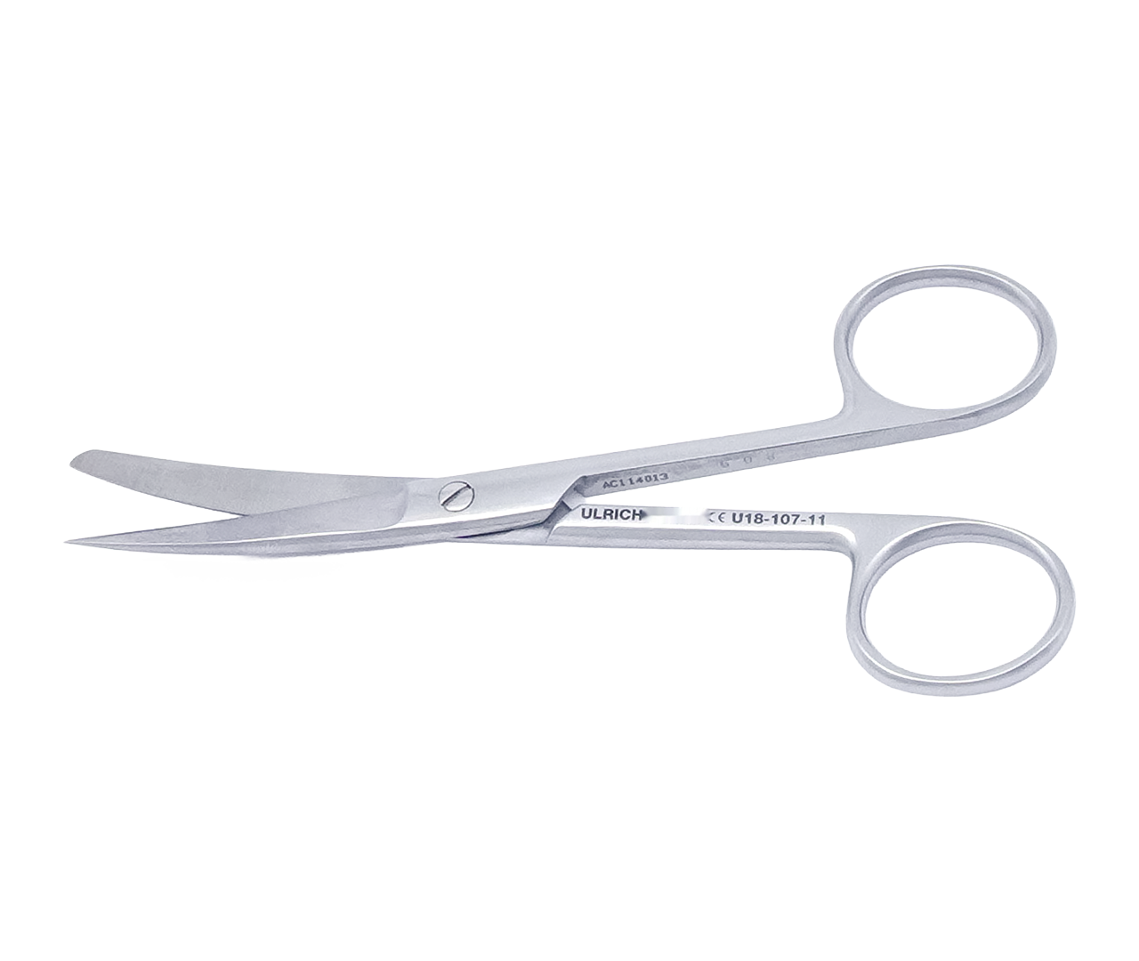Nůžky chirurgické, zahnuté, tupé, 11,5 cm