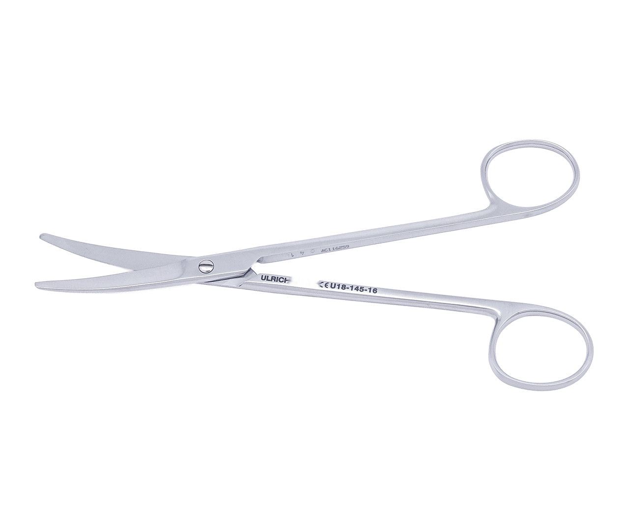 Nůžky Mixter chirurgické, zahnuté, 15 cm