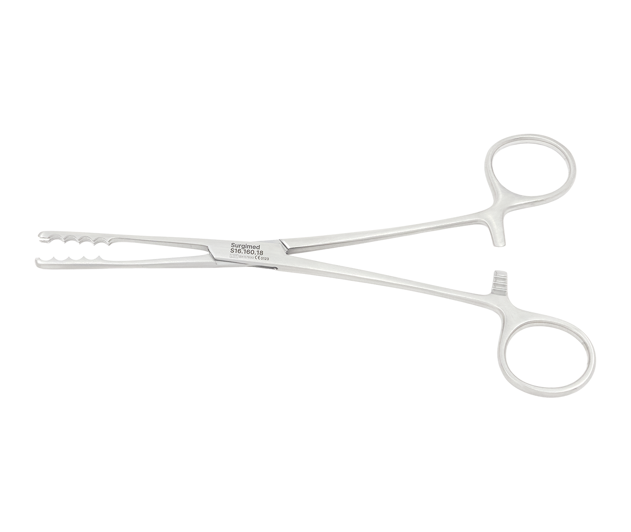 Kleště typ Ulrich na vatové tyčinky, rovné, Surgimed, 18 cm