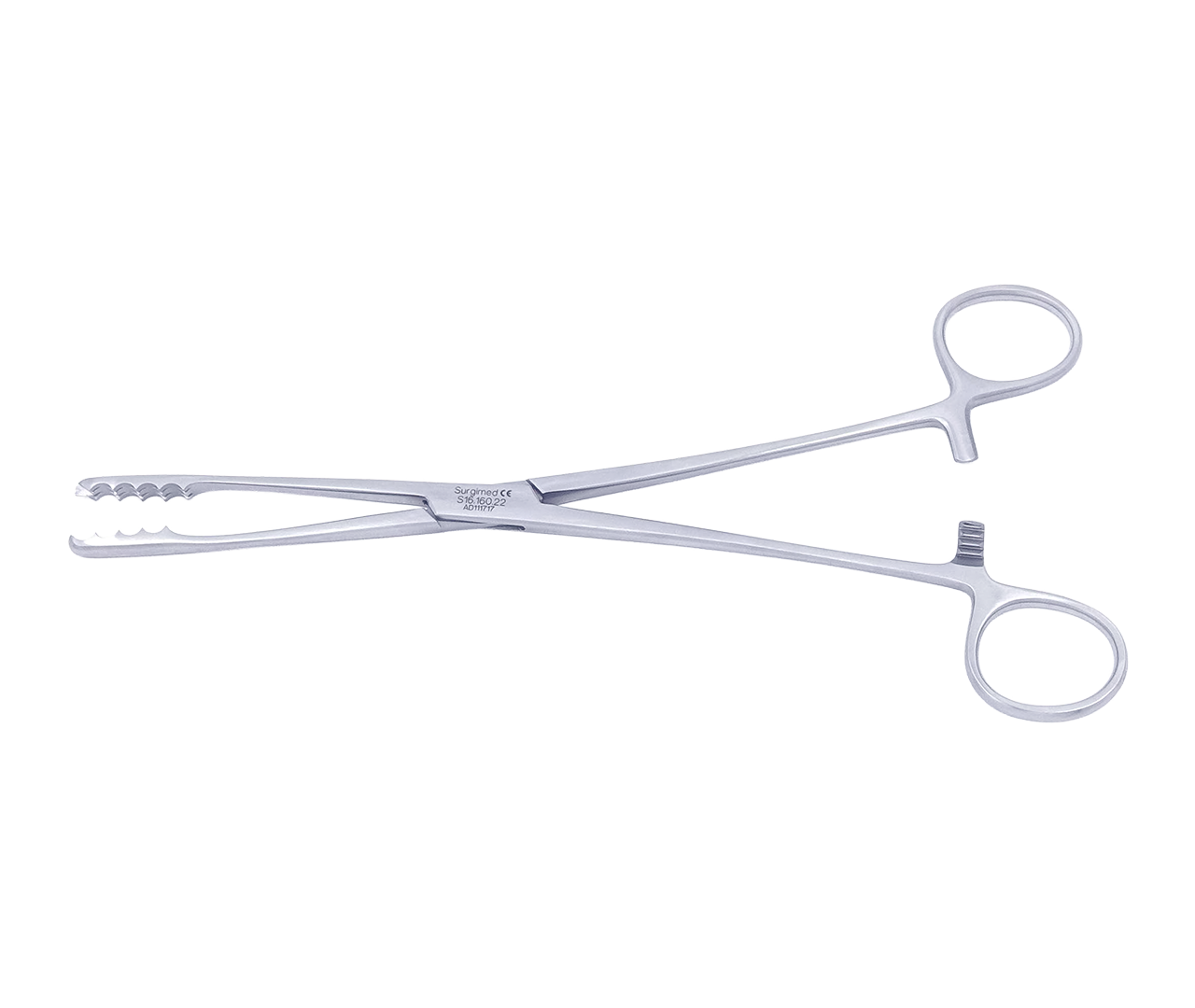 Kleště typ Ulrich na vatové tyčinky, rovné, Surgimed, 22 cm