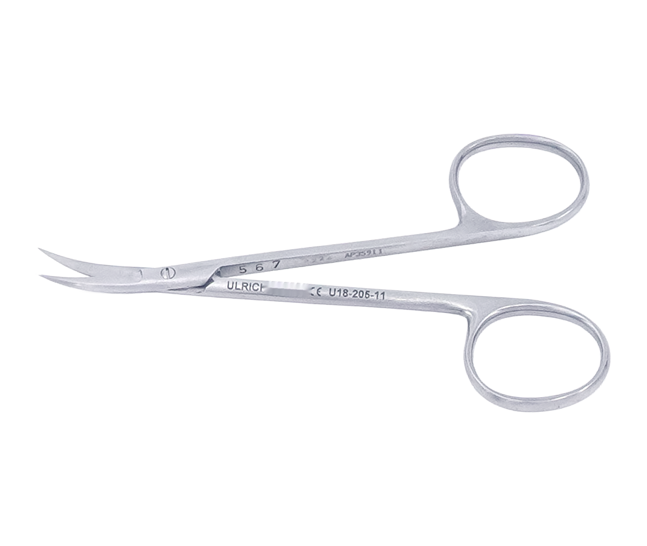 Nůžky La Grange oční, silně, zahnuté, jemné, 11 cm