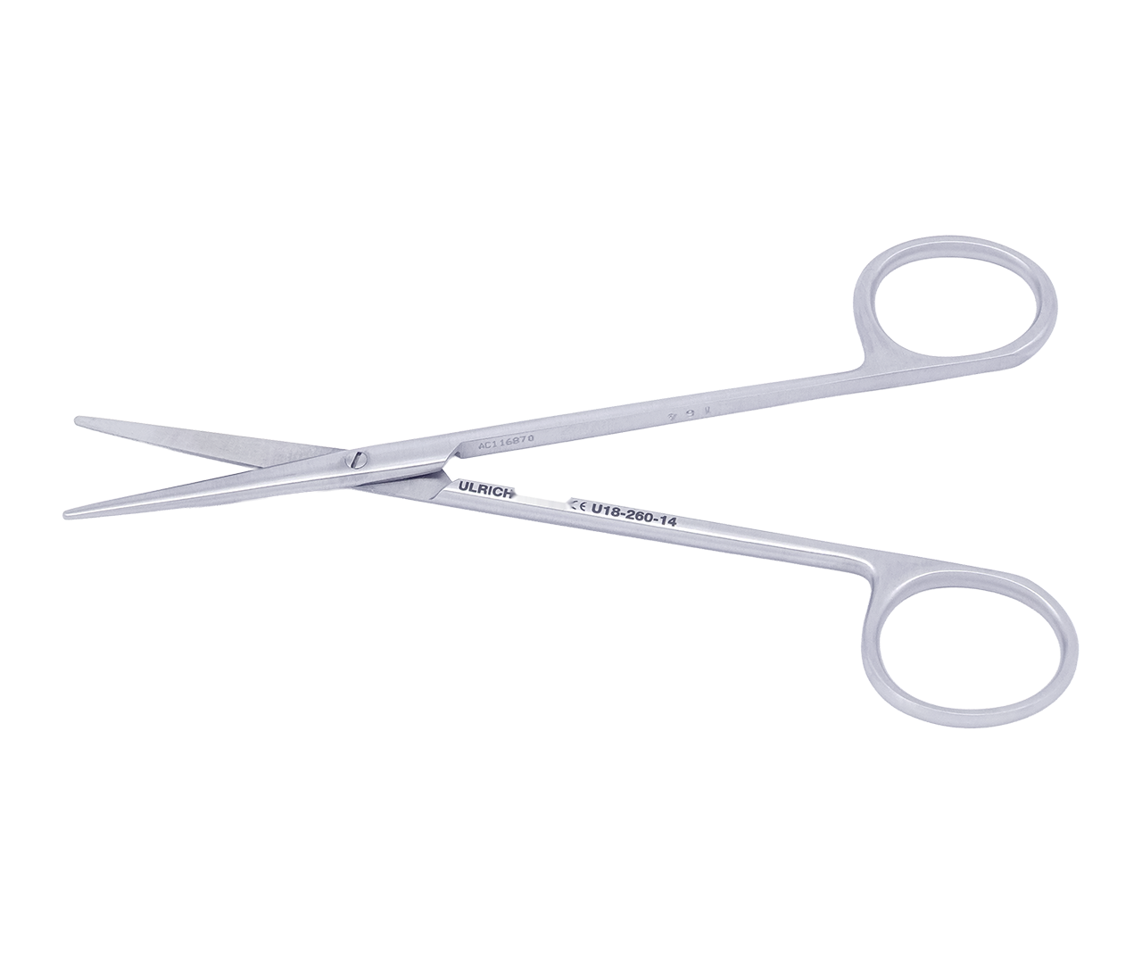Nůžky Baumgartner chirurgické, zahnuté, 14 cm