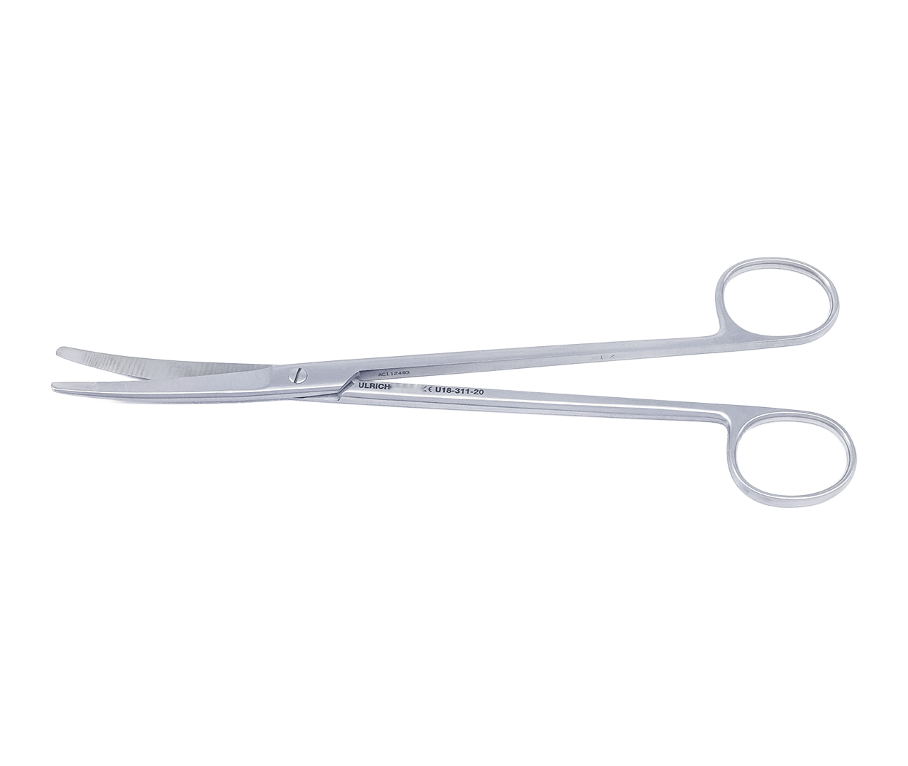 Nůžky Wertheim chirurgické, zahnuté, 20 cm