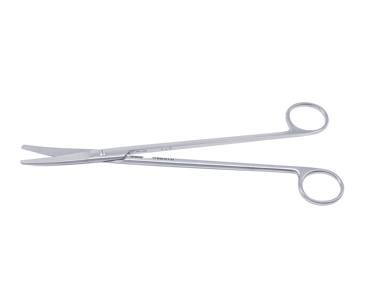 Nůžky Wertheim chirurgické, zahnuté, 23 cm