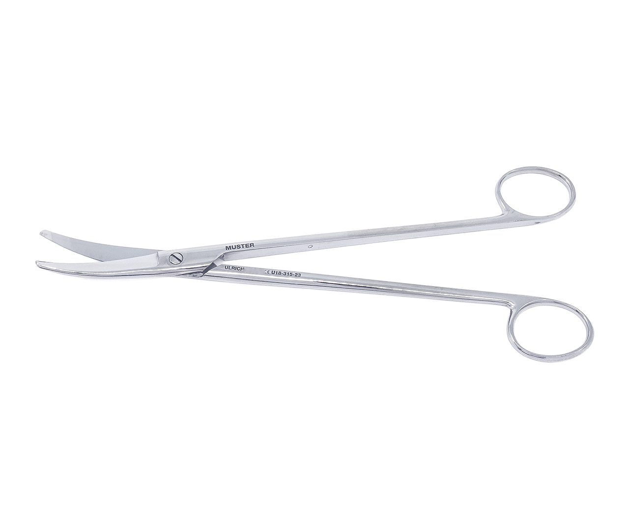 Nůžky Krauer chirurgické, zahnuté, 23 cm