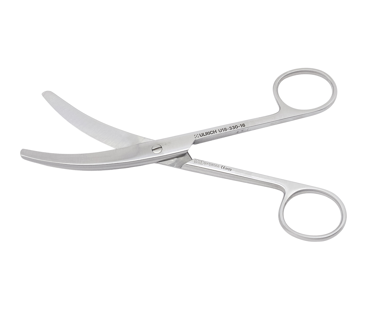 Nůžky Busch umbilikální, zahnuté, 16 cm