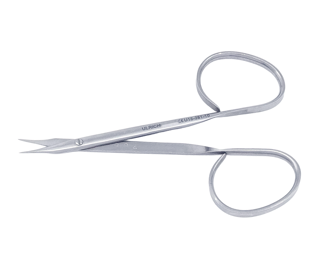 Nůžky Walton chirurgické, Ribbon-Type, zahnuté, 9,5 cm