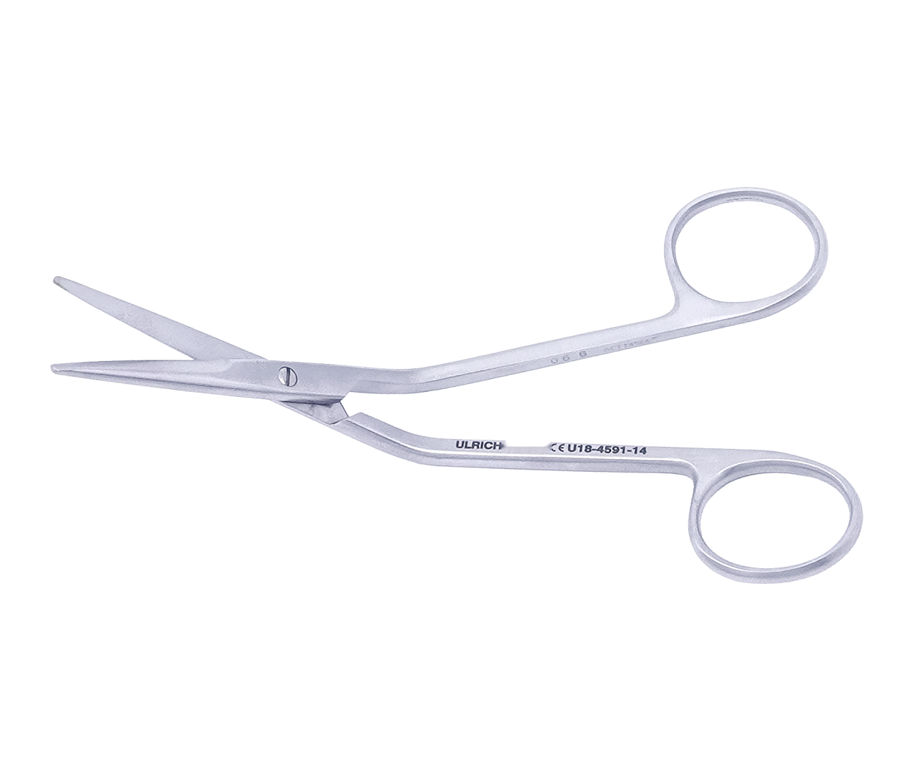 Nůžky Fomon chirurgické, kolénkově, zahnuté, 14 cm