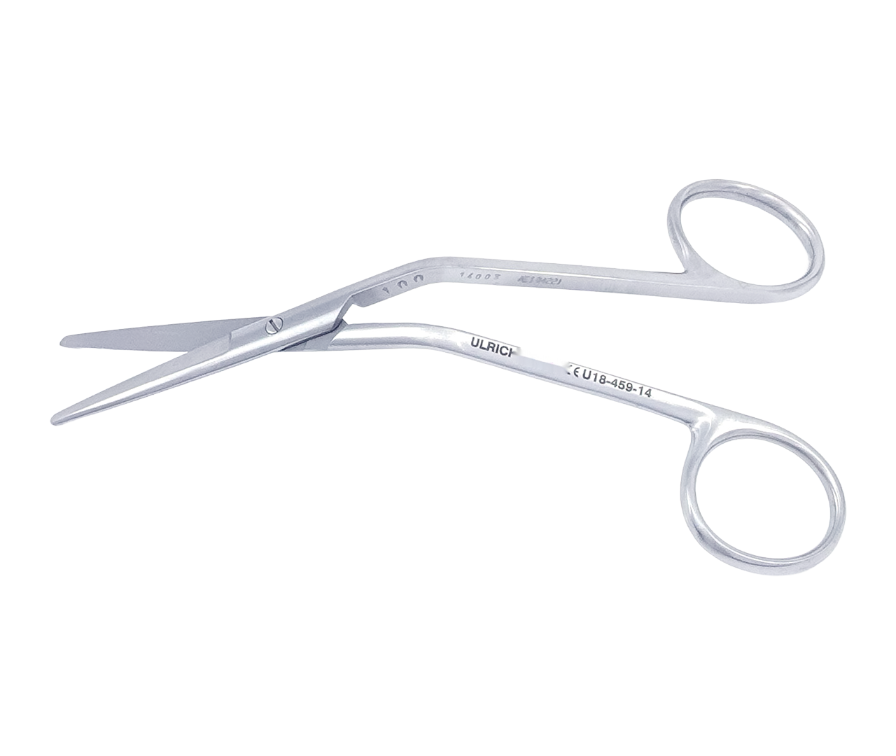 Nůžky Fomon chirurgické, kolénkově, zahnuté, 14 cm
