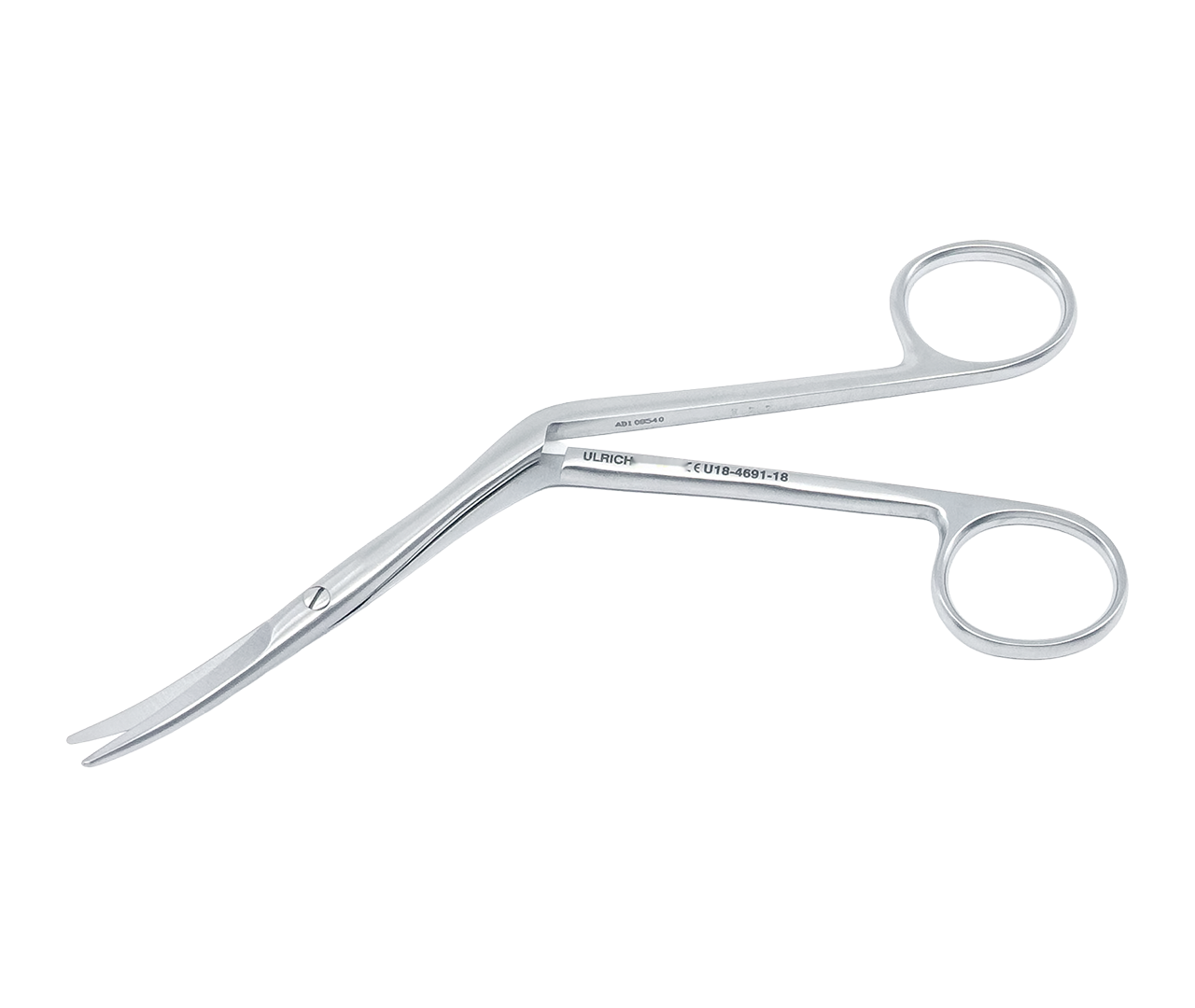Nůžky Heymann nosní chirurgické, zahnuté doleva, 18 cm