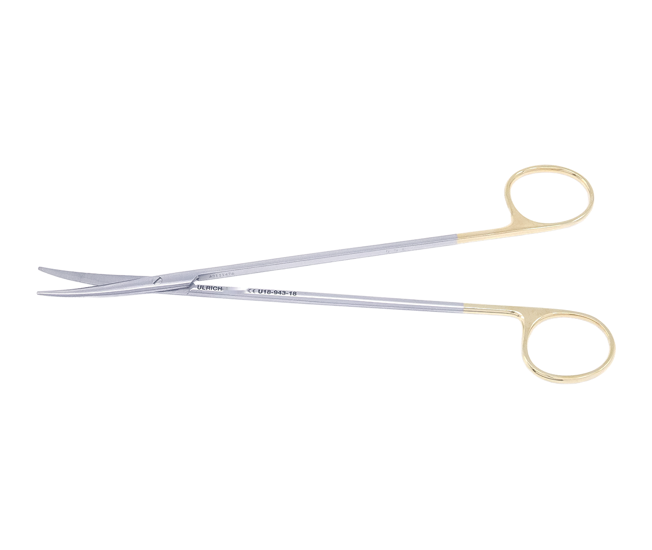Nůžky Baumgartner chirurgické, TC, zahnuté, 18 cm