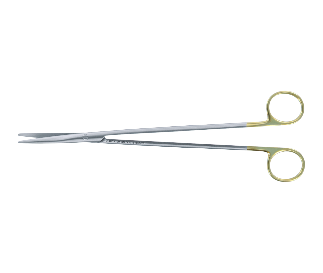 Nůžky Baumgartner chirurgické, TC, zahnuté, 23 cm