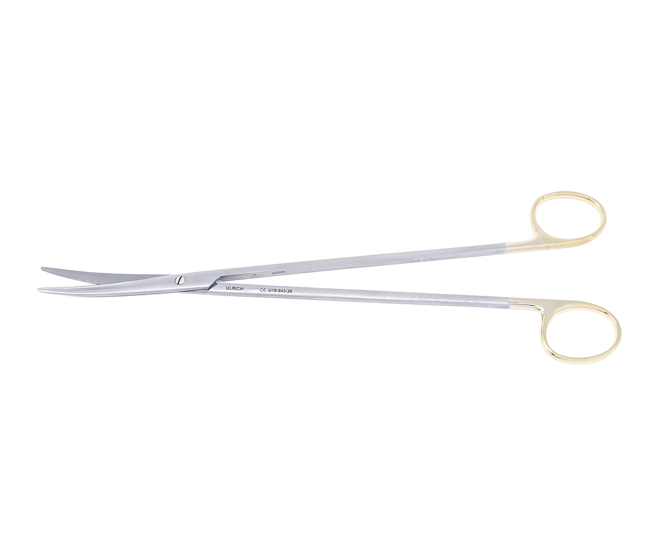 Nůžky Baumgartner chirurgické, TC, zahnuté, 26 cm