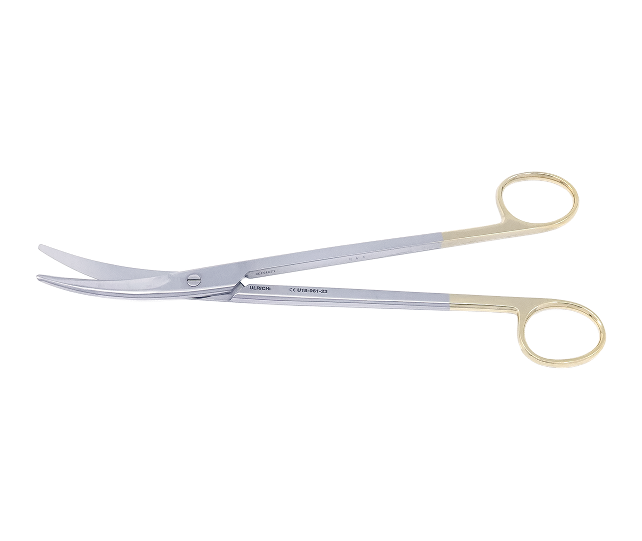Nůžky parametriální chirurgické, TC, silně zahnuté, 23 cm