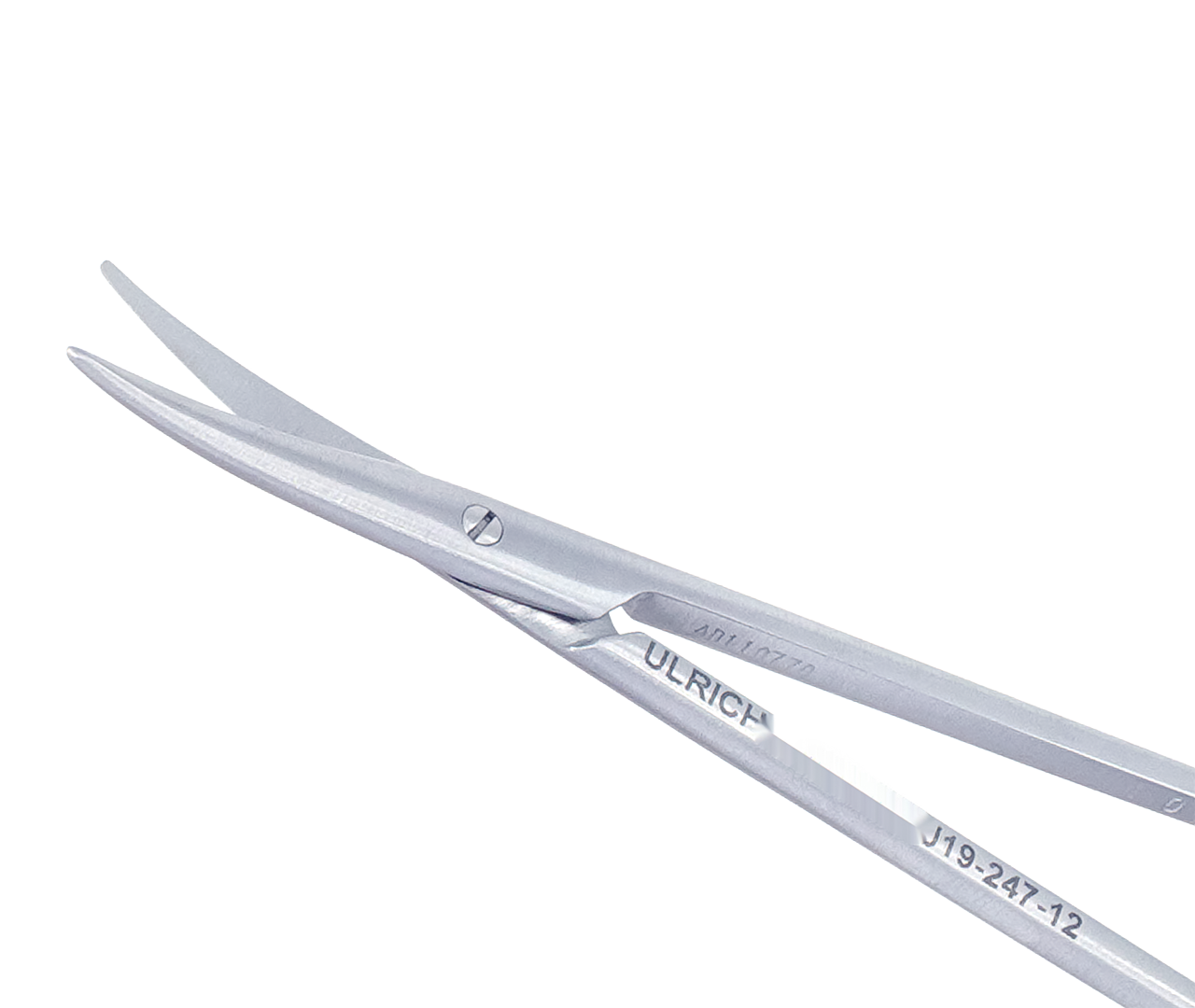 Nůžky strabismické, zahnuté, 12 cm