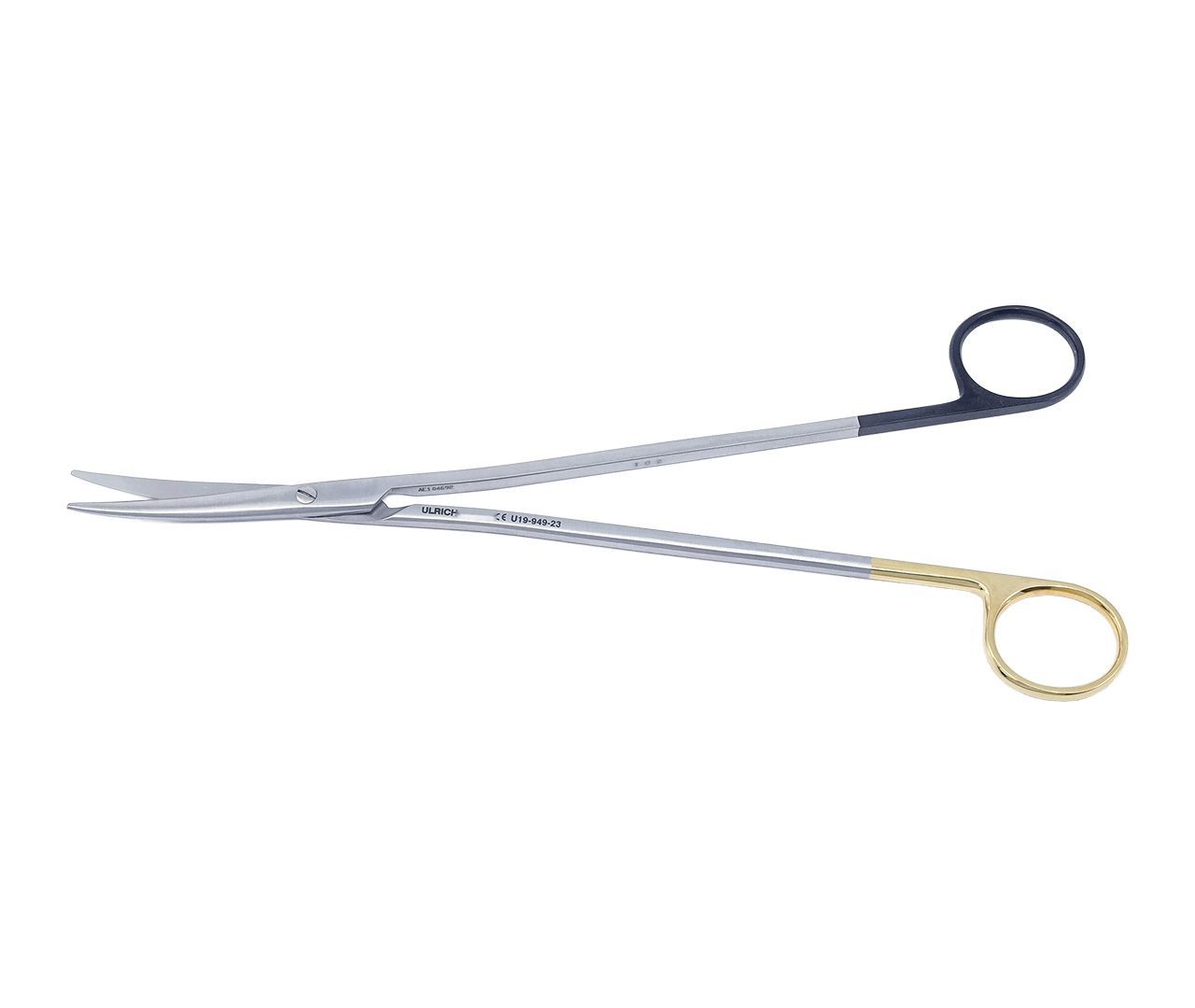 Nůžky ligaturní chirurgické, TC, zahnuté, Wavecut, 23 cm
