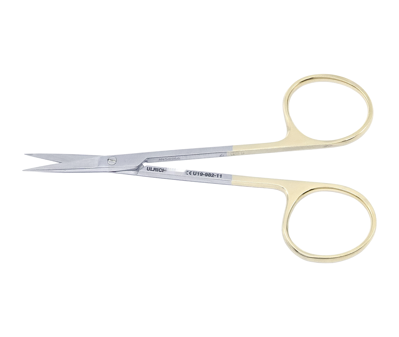 Nůžky oční, rovné, TC, rýhované, 11,5 cm