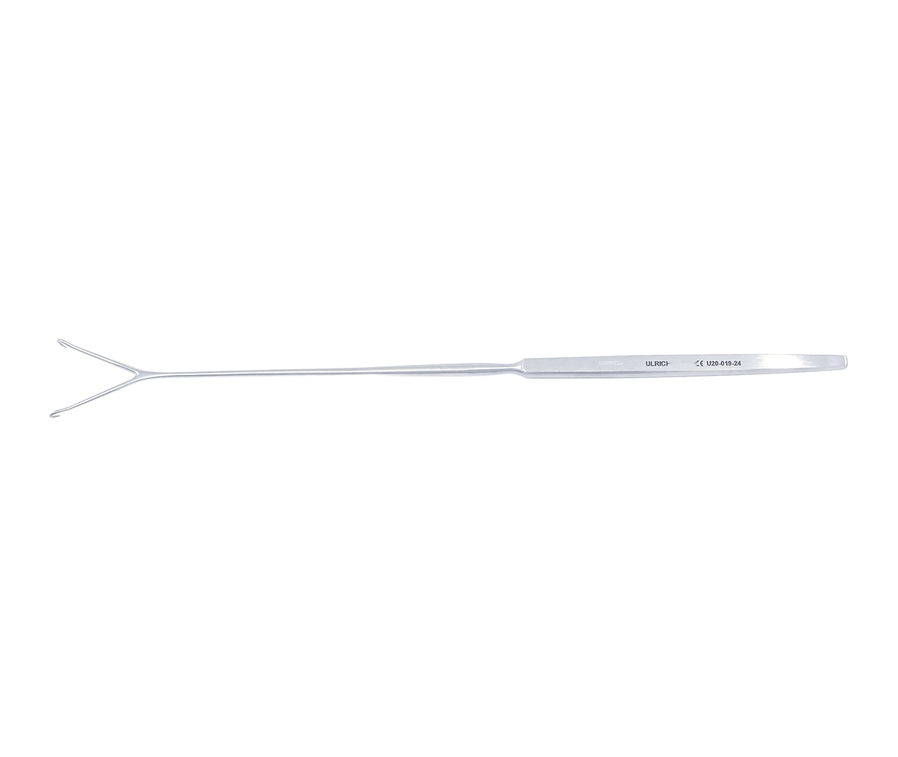Hák Gillies kožní, 2-hrotý, ve tvaru Y, 24 cm