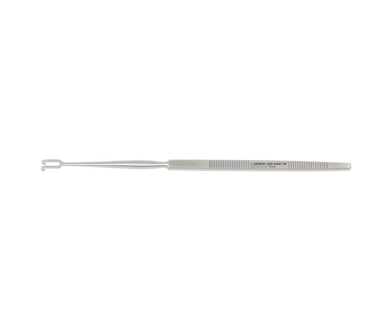 Hák Gillies kožní, 2-hrotý, tupý, 16 cm