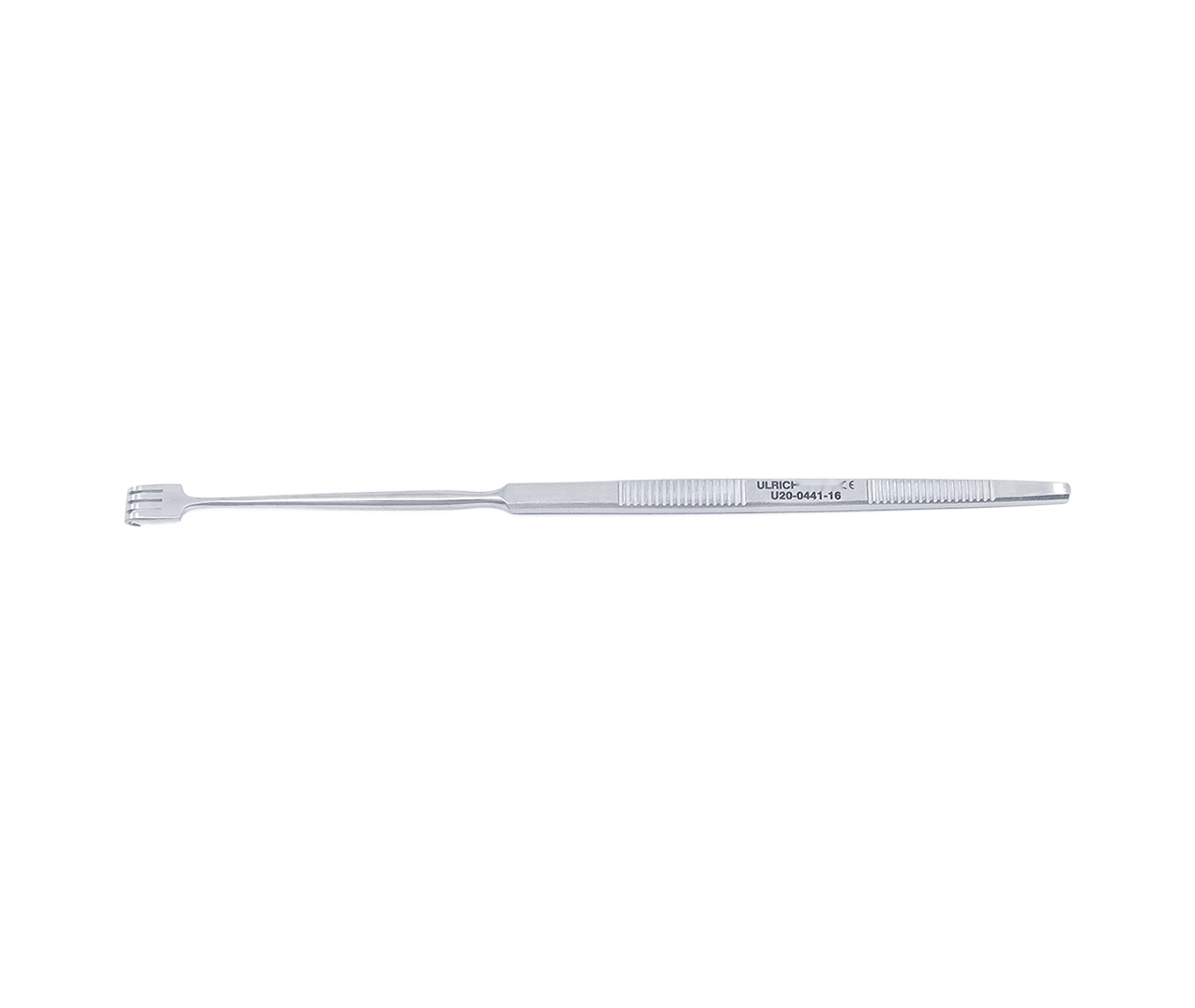 Hák Gillies kožní, 4-hrotý, pevný, 16 cm