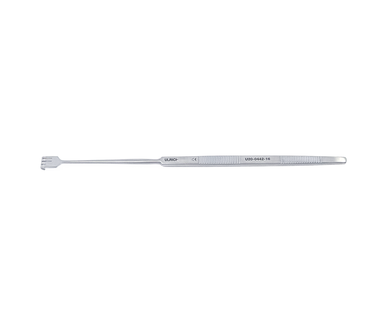 Hák Gillies kožní, 4-hrotý, tupý, pevný, 16 cm