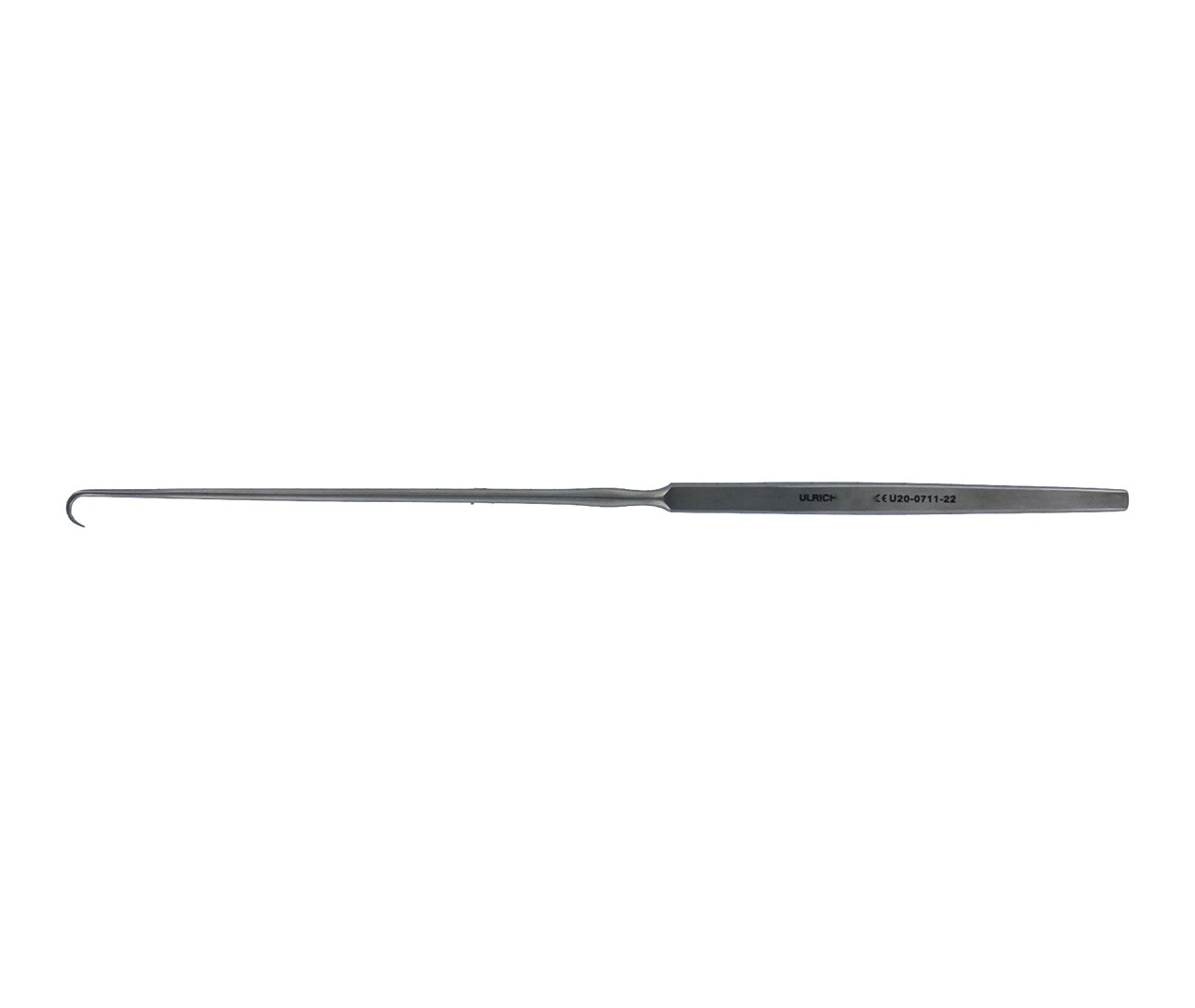 Retraktor tracheální, na rány, 1-hrotý, ostrý, 22 cm