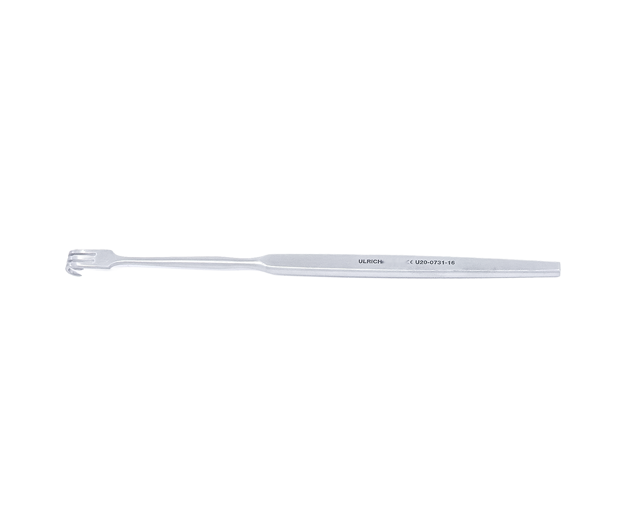 Retraktor tracheální, na rány, 3-hrotý, ostrý, 7 mm, 16 cm