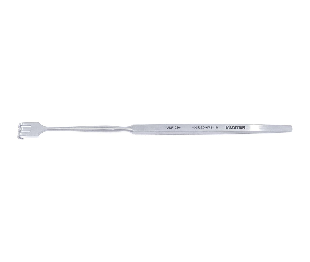 Retraktor tracheální, na rány, 3-hrotý, ostrý, 16 cm