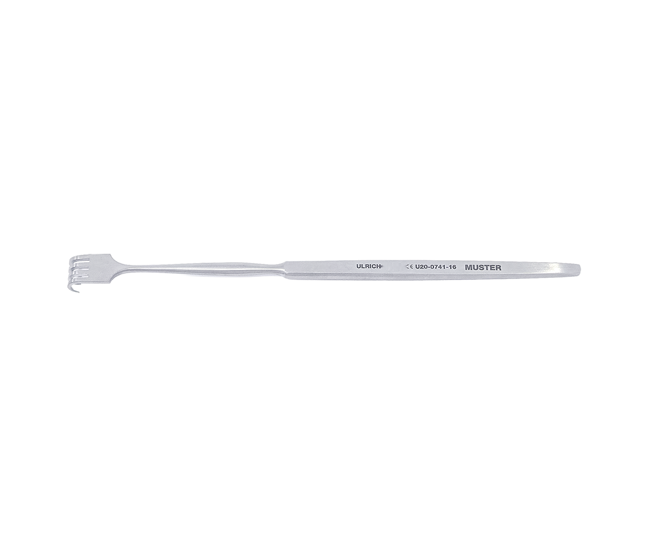 Retraktor tracheální, 4-hrotý, typ Aarau, 10 mm, 16 cm
