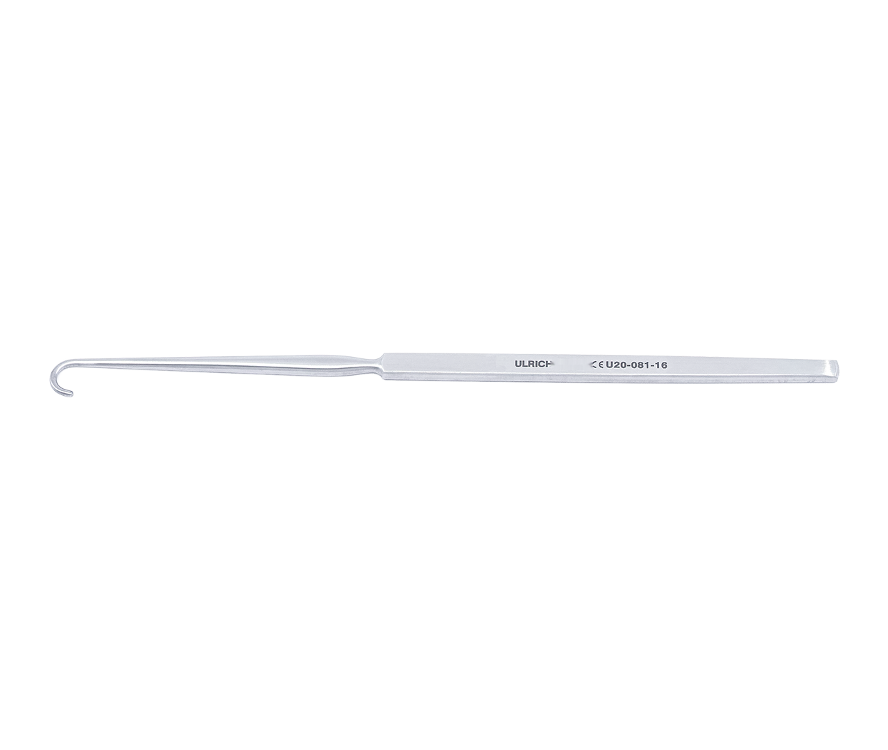 Retraktor tracheální, na rány, 1-hrotý, tupý, 16 cm
