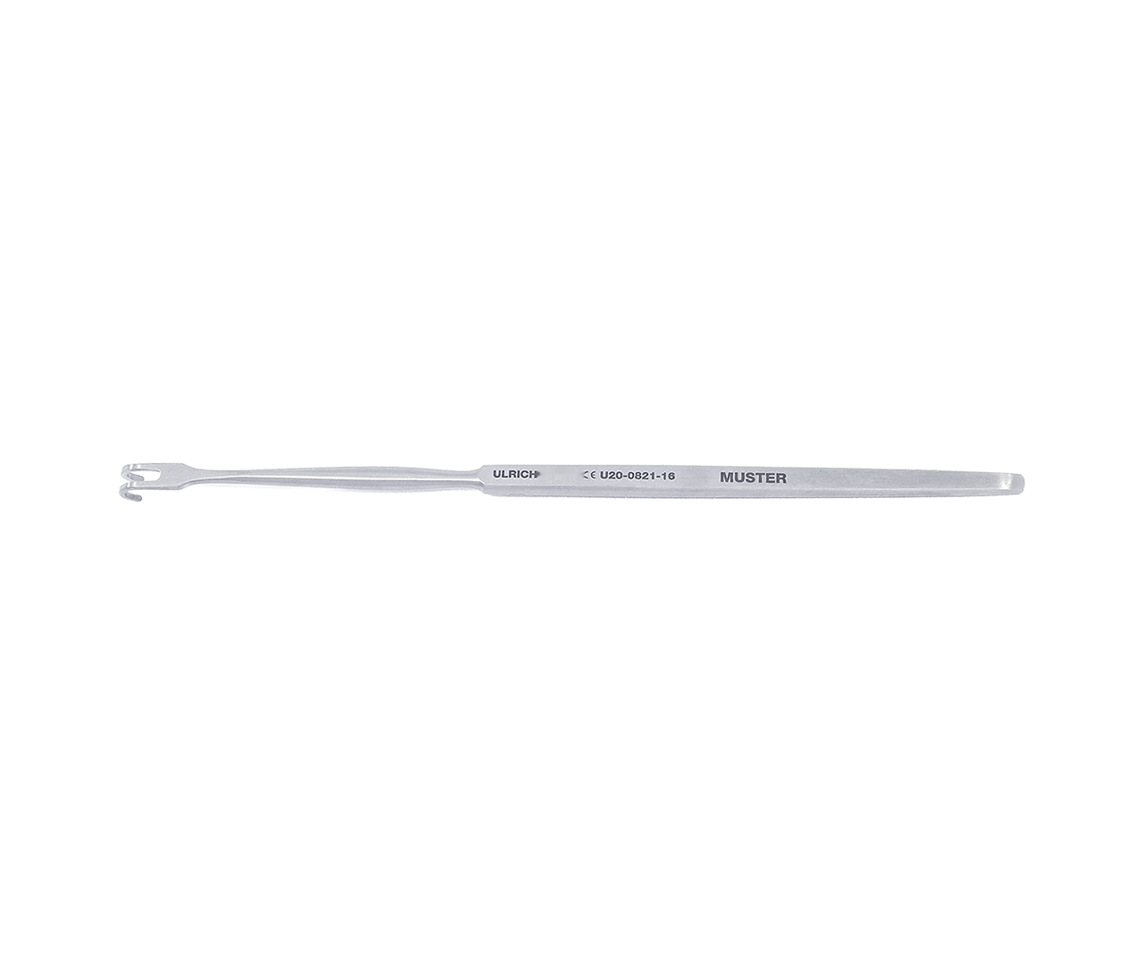Retraktor tracheální, na rány, 2-hrotý, tupý jemný, 16 cm
