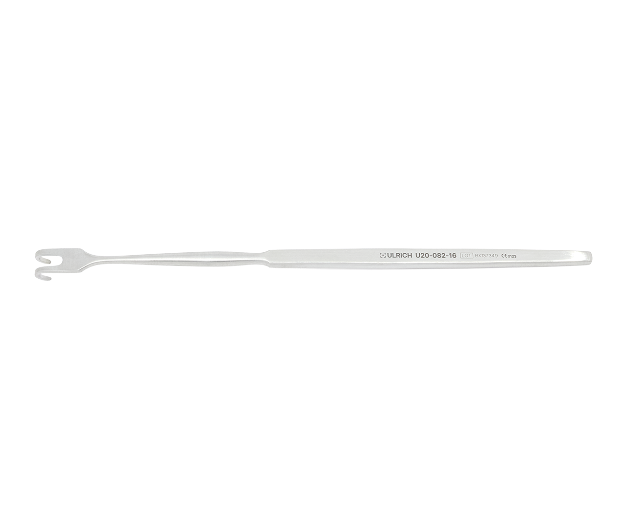 Retraktor tracheální, na rány, 2-hrotý, tupý, 16 cm