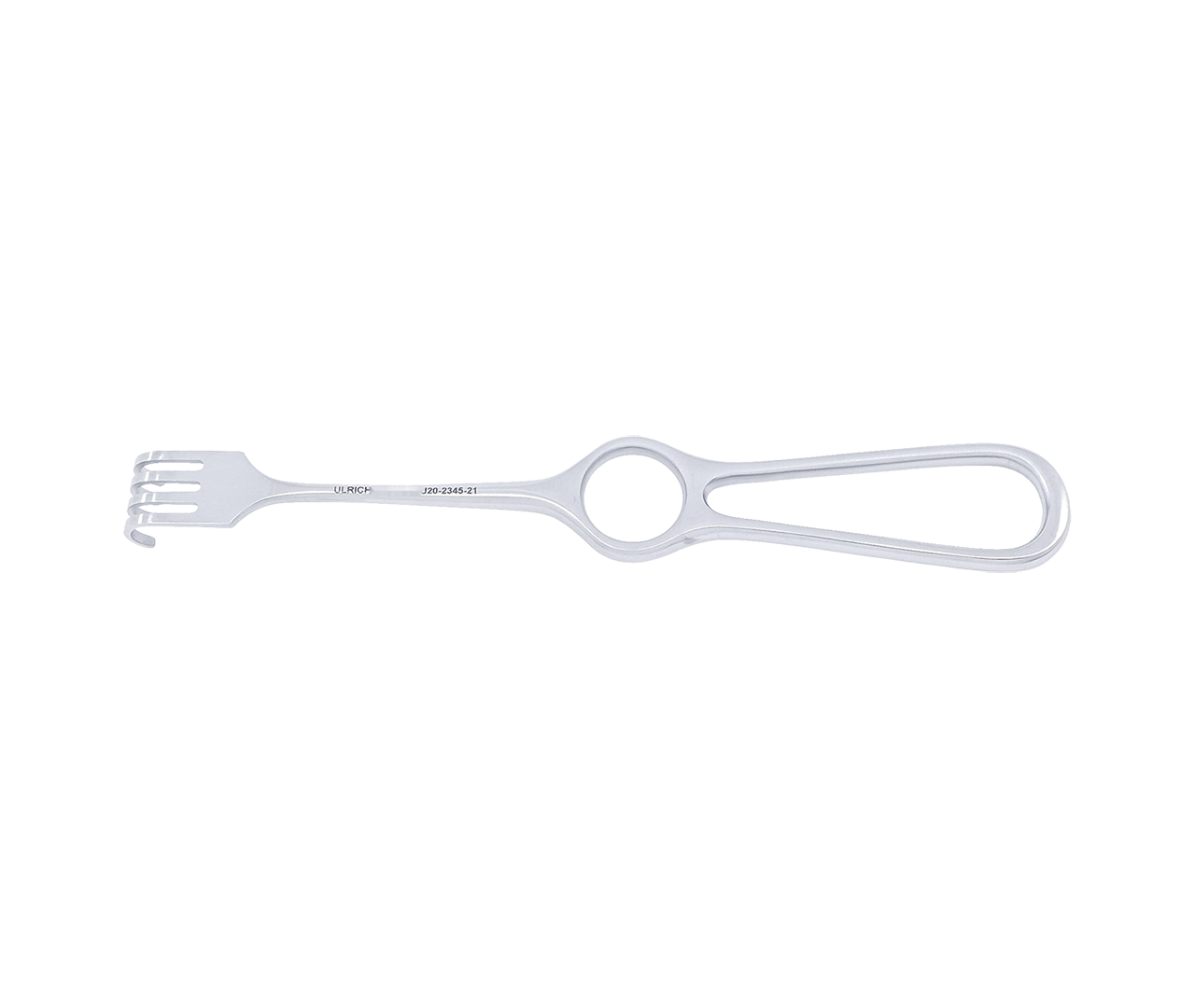 Retraktor Volkmann, tupý, 4-hrotý, typ KIZH, 19x15 mm, 21 cm