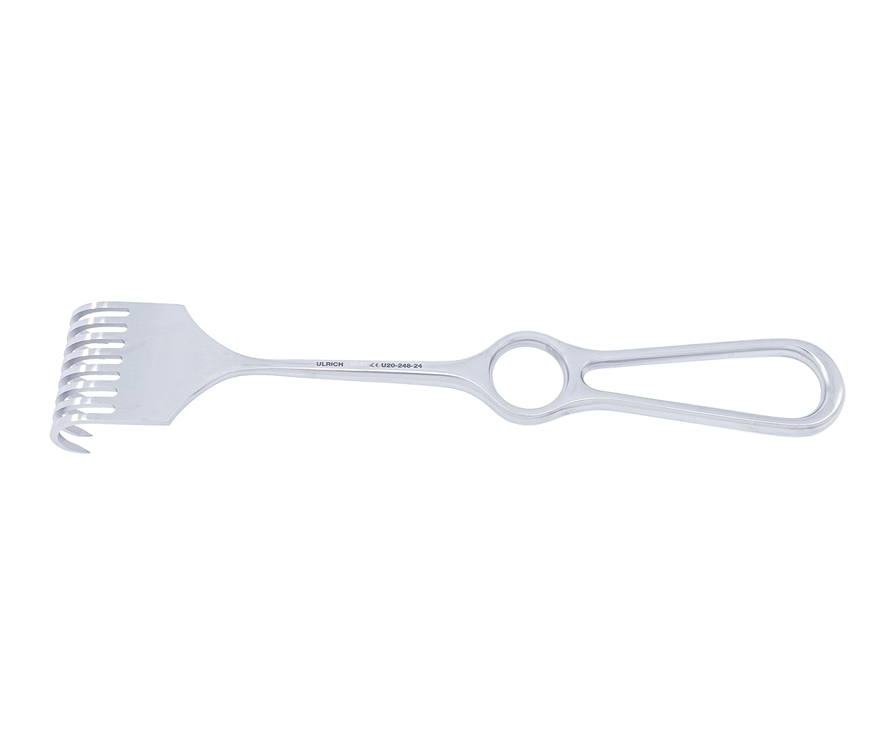 Retraktor Körte na rány, 8-hrotý, ostrý, 24 cm