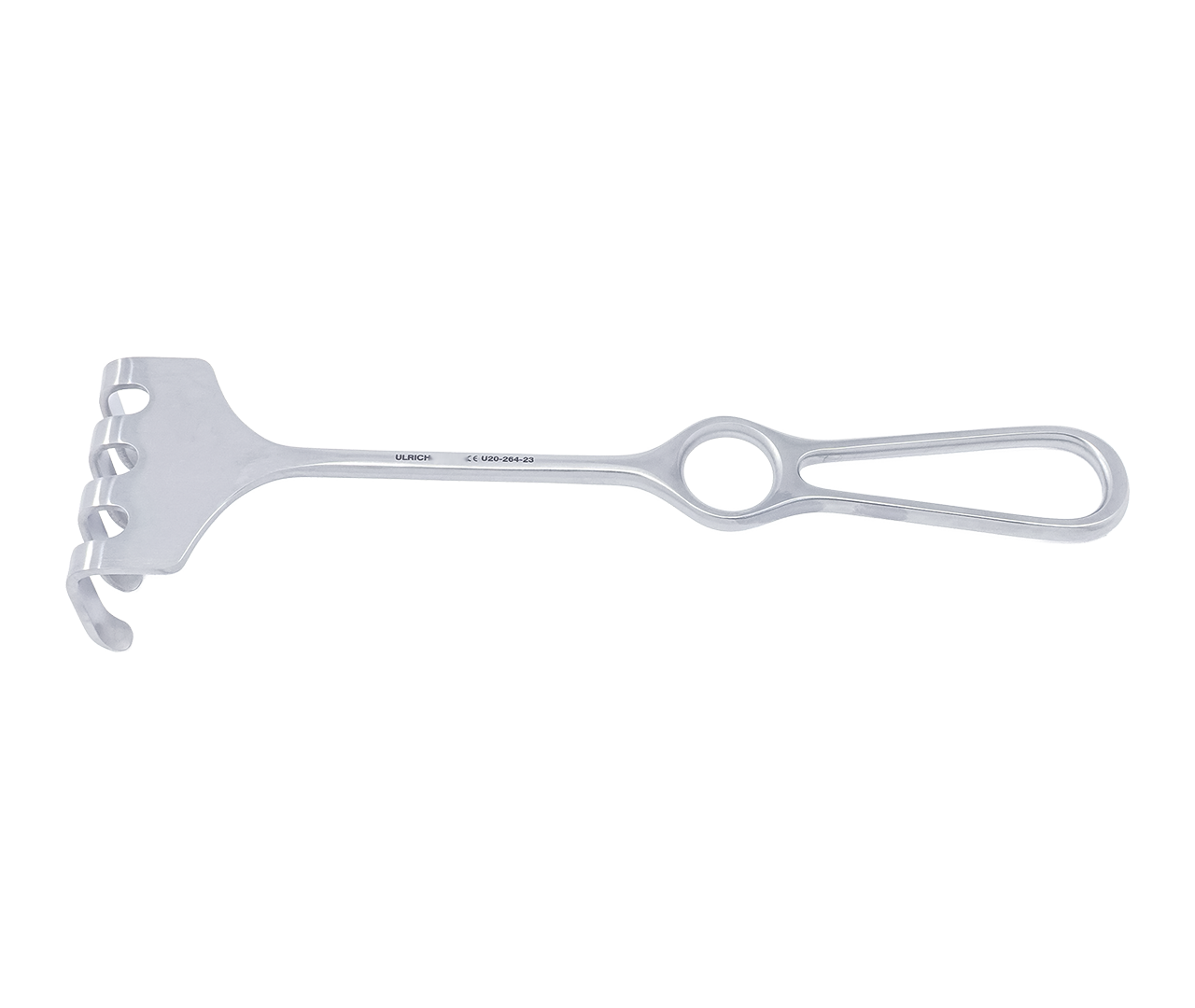 Retraktor Ollier na rány, 4-hrotý, 55x45 mm, 23 cm
