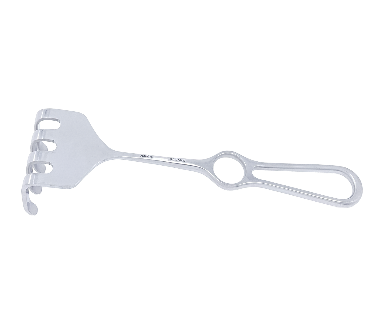 Retraktor Ollier na rány, 4-hrotý, 60x50 mm, 23 cm
