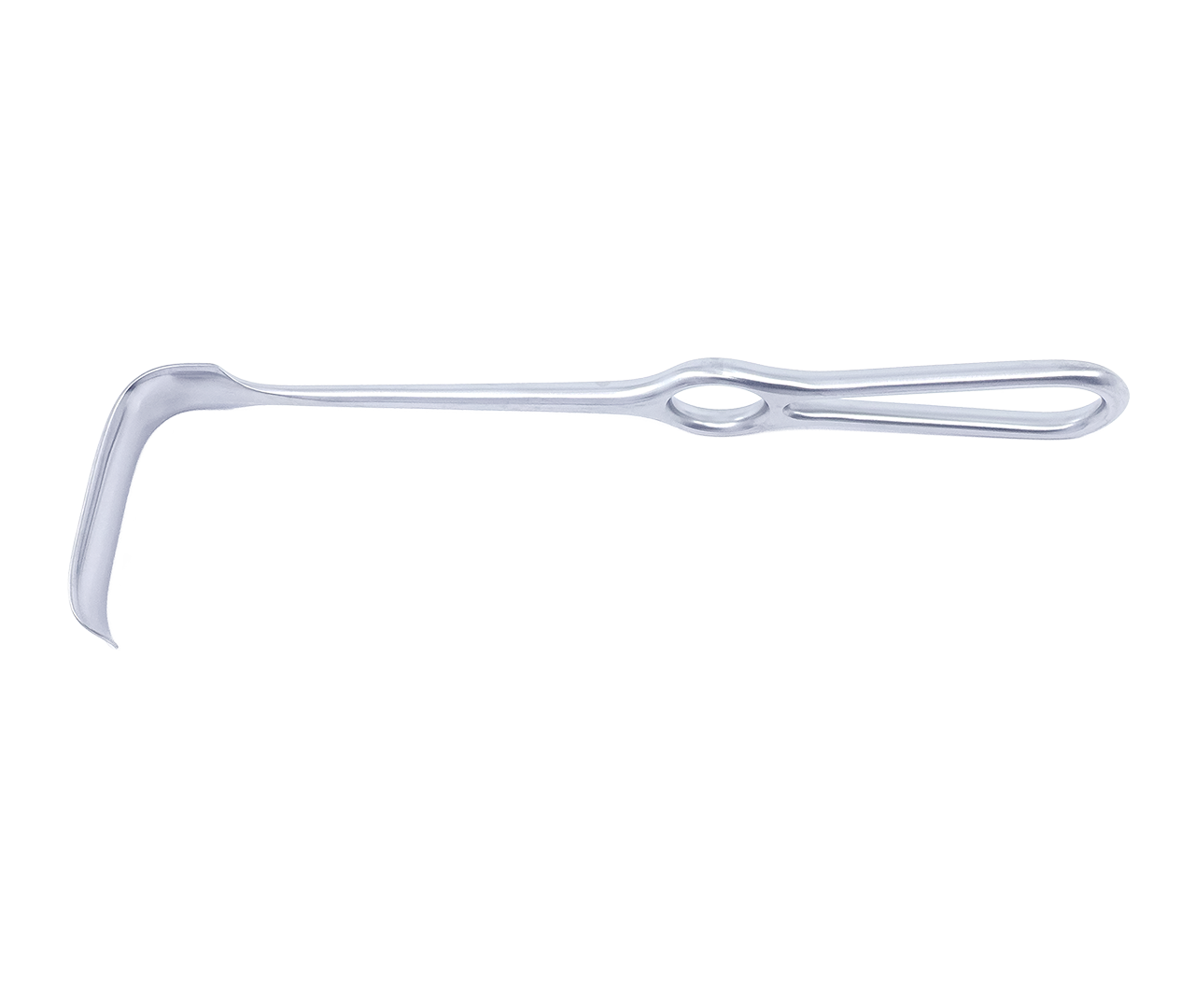 Retraktor Kocher na rány, konkávní, 20x65 mm, 22 cm