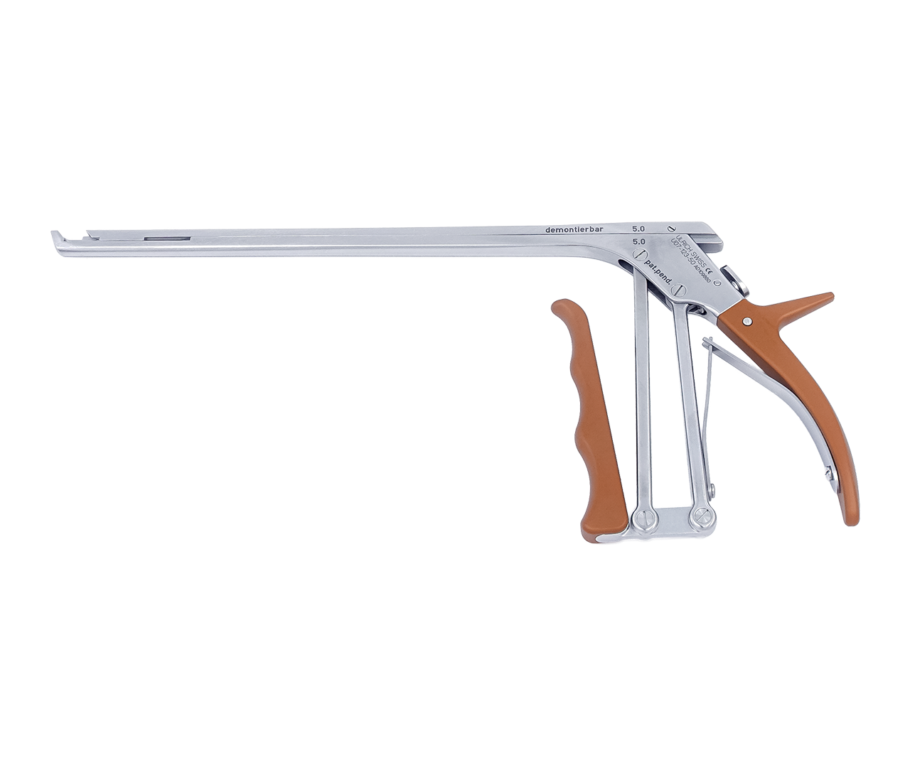 Kleště Külling, oranžové rukojeti, 40°nahoru, 5,0 mm, 23 cm