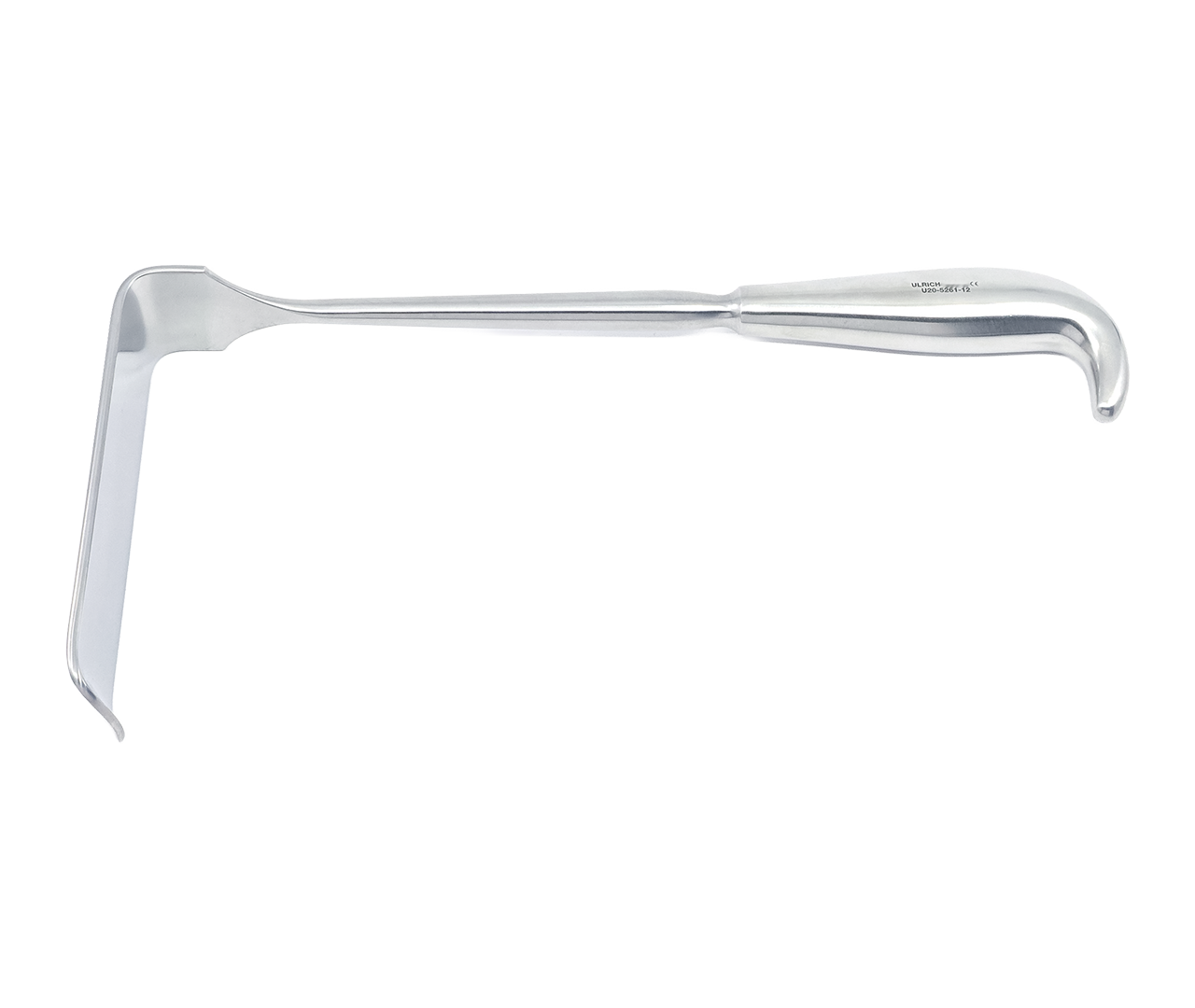 Retraktor Brunner s dutou rukojetí, 40x120 mm, 27 cm