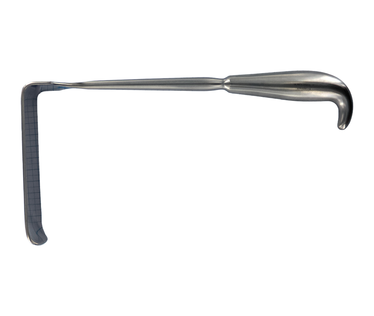Retraktor Brunner s dutou rukojetí, 40x130 mm, 27 cm