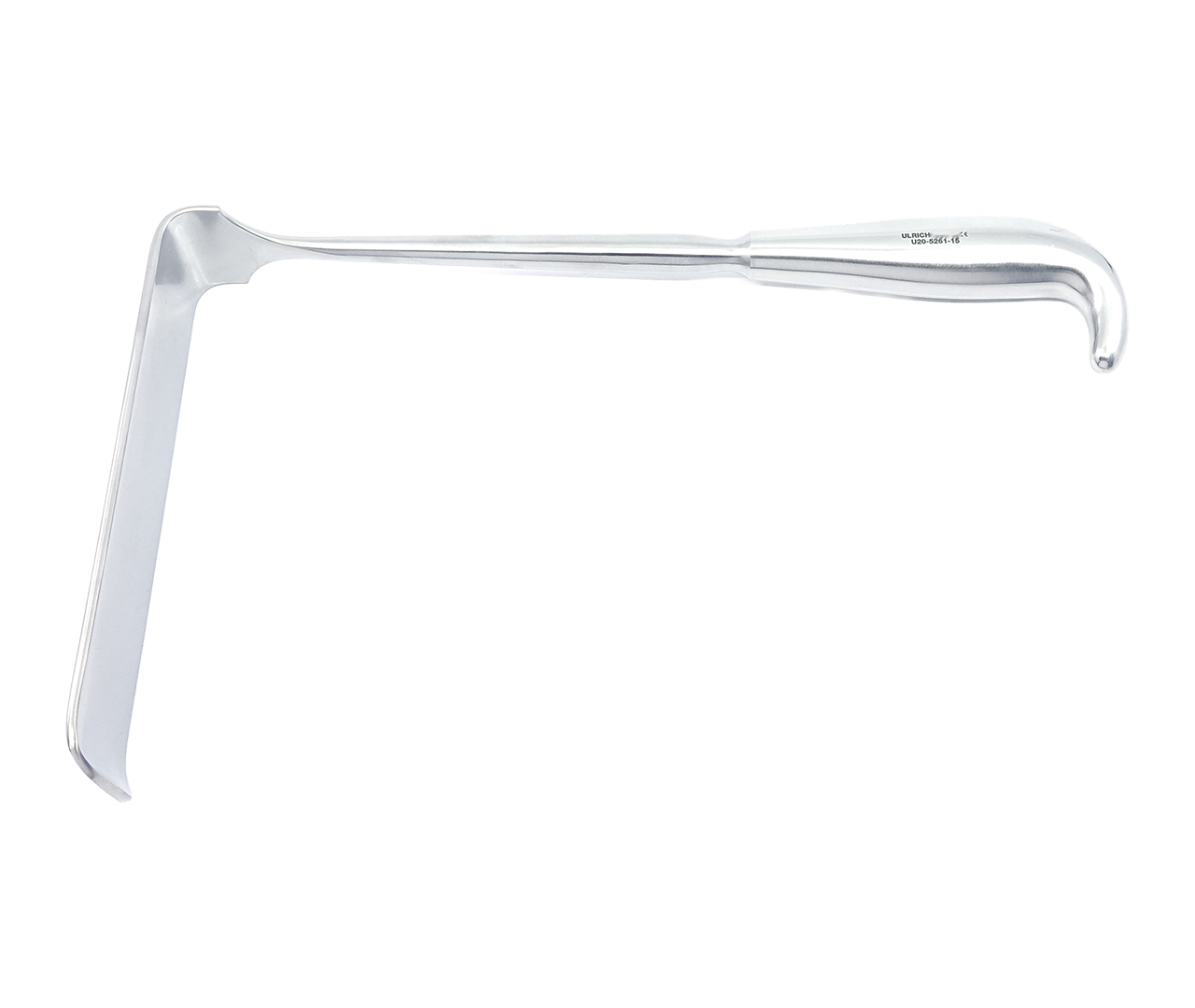 Retraktor Brunner s dutou rukojetí, 40x150 mm, 27 cm