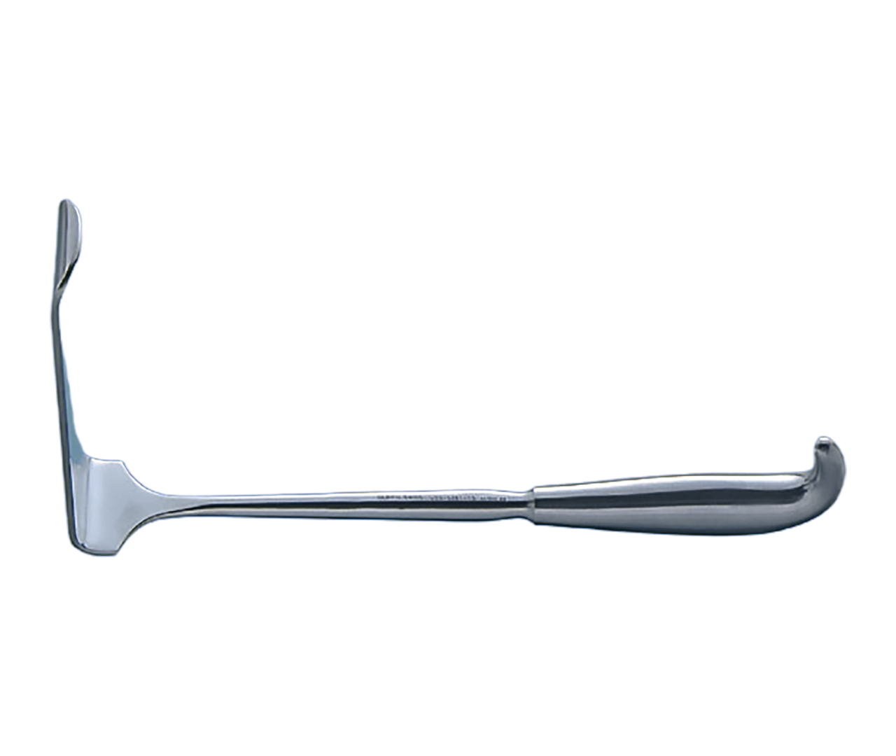 Retraktor Brunner s dutou rukojetí, 40x180 mm, 27 cm