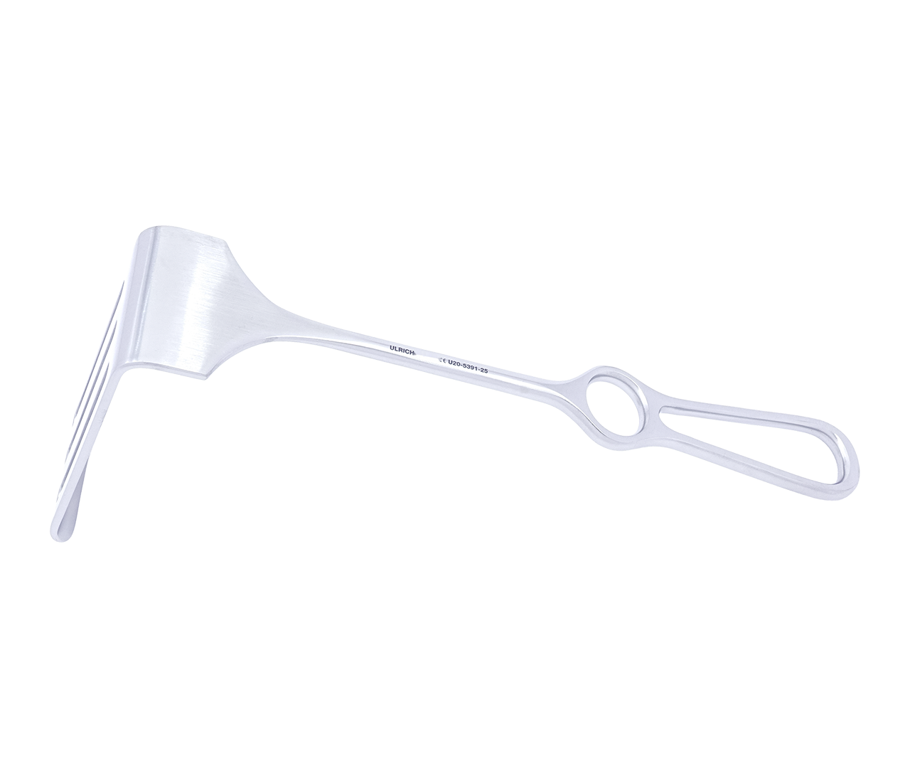 Retraktor Sauerbruch-Rehn, fenestrovaný, 50x130 mm, 25 cm