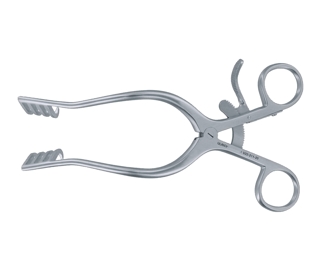 Retraktor Weitlaner samodržící, zahnutý, 4x4 hroty, 20 cm